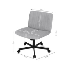 Load image into Gallery viewer, Lukas Cross Legged Office Chair - Light Grey