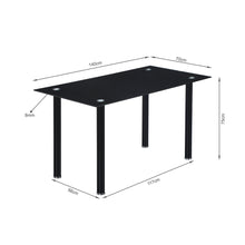 Load image into Gallery viewer, Benjamin 5 Piece 1.4m Dining Set - Black