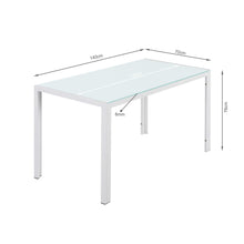 Load image into Gallery viewer, Samuel 5 Piece 1.4m Dining Set - White