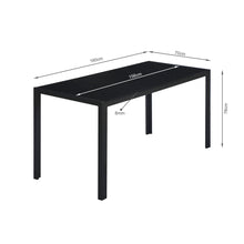 Load image into Gallery viewer, Samuel 7 Piece 1.6m Dining Set - Black