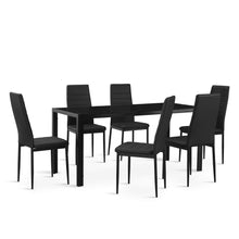 Load image into Gallery viewer, Samuel 7 Piece 1.6m Dining Set - Black