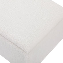 Load image into Gallery viewer, Theodore Boucle Storage Ottoman Bench - White