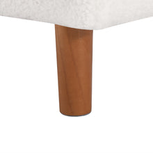 Load image into Gallery viewer, Theodore Boucle Storage Ottoman Bench - White