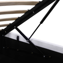 Load image into Gallery viewer, Isabella Teddy Boucle Double Gas Lift Bed Frame - White