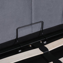 Load image into Gallery viewer, Penelope Queen Gas Lift Velvet Bed Frame - Grey