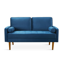 Load image into Gallery viewer, Alaina Velvet 2 Seater Sofa - Blue
