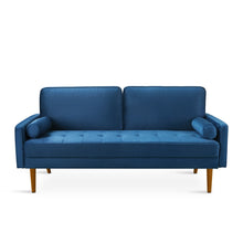 Load image into Gallery viewer, Alaina Velvet 3 Seater Sofa - Blue
