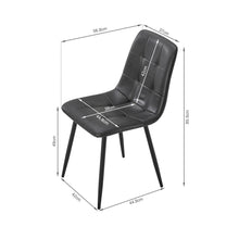 Load image into Gallery viewer, David PU Leather Dining Chair - Set of 4 - Grey