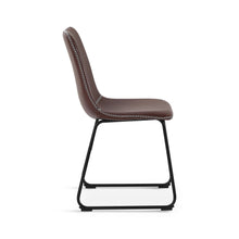 Load image into Gallery viewer, Grayson PU Leather Dining Chair - Set of 2 - Brown