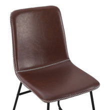 Load image into Gallery viewer, Grayson PU Leather Dining Chair - Set of 2 - Brown