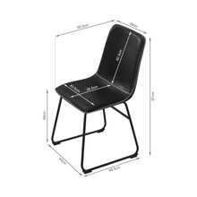 Load image into Gallery viewer, Grayson PU Leather Dining Chair - Set of 2 - Black