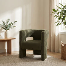 Load image into Gallery viewer, Rivo Boucle Armchair - Dark Green