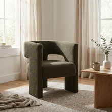 Load image into Gallery viewer, Rivo Boucle Armchair - Dark Green