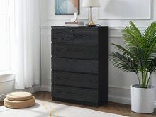 Load image into Gallery viewer, Tongass Wooden 6 Drawers Tallboy - Black
