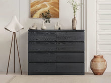 Load image into Gallery viewer, Tongass Wooden 8 Drawers Lowboy - Black
