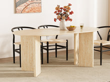 Load image into Gallery viewer, Xanthe Oval Dining Table 180 x 90cm - Travertine
