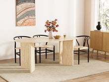 Load image into Gallery viewer, Xanthe Oval Dining Table 180 x 90cm - Travertine
